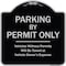 Signmission Designer Series-Parking By Permit Vehicles Without Permits Towed Vehic, 18" x 18", BS-1818-9803 A-DES-BS-1818-9803 - alternate 1
